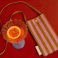 Image 3 of Phone pouch • sunset lilac + costa green