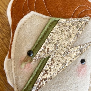 Image of Special Edition Bowie Ziggy Stardust Felt Decoration