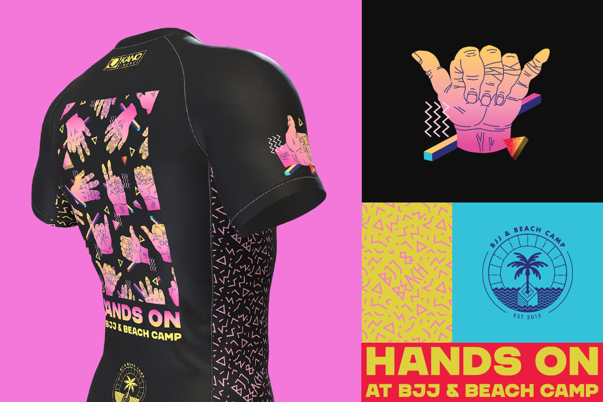 Image of BJJ&Beach Camp 2024 limited edition rashguard