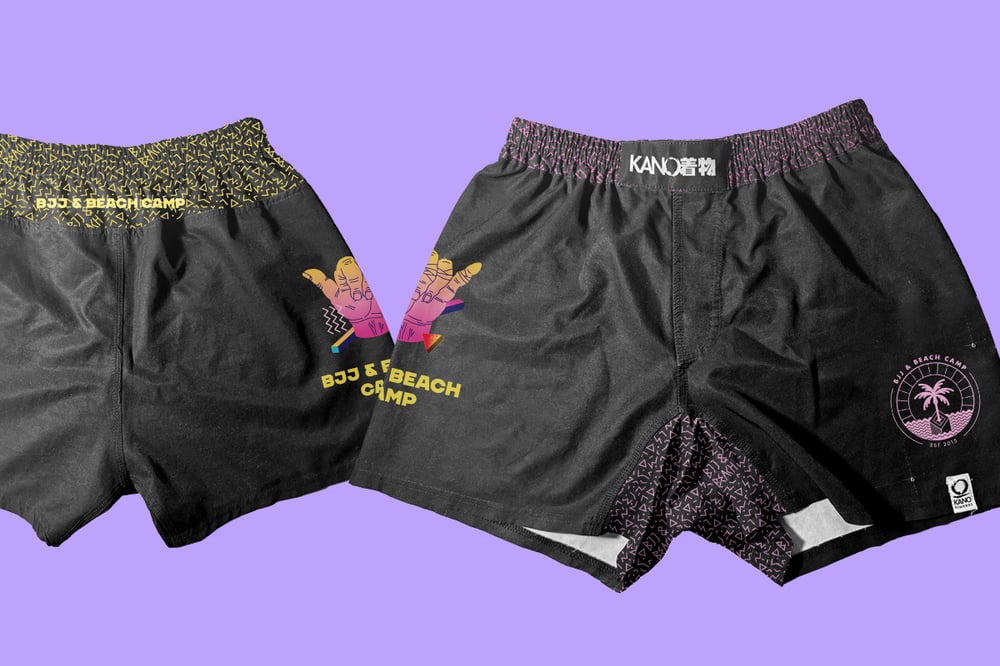 Image of BJJ&Beach Camp 2024 limited edition fight short 