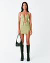 Wcvcs Mini Skirt in Tailoring Seafoam Green