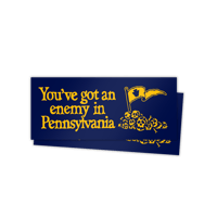 Enemy in PA Bumper Sticker