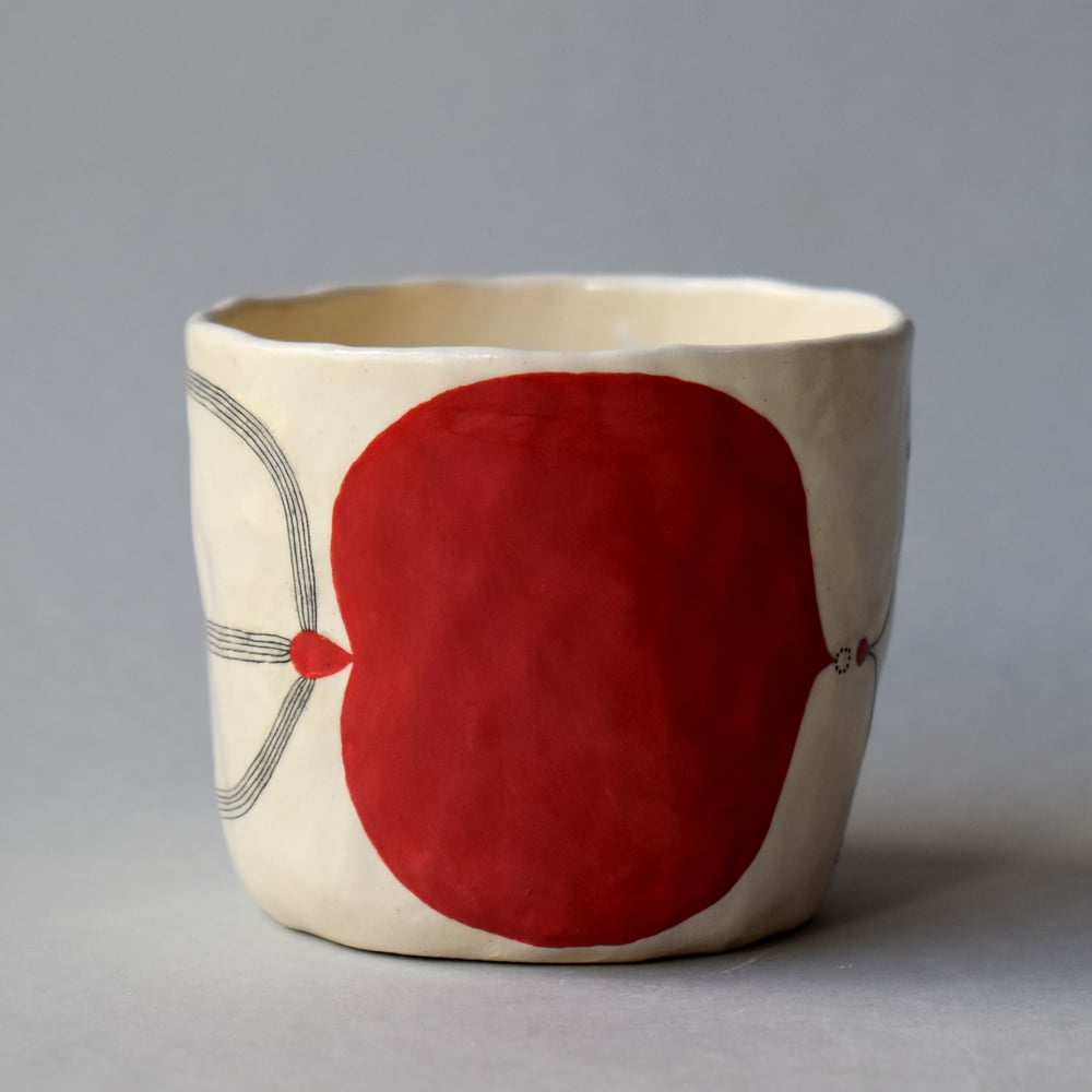 Image of Red Abstract Mug