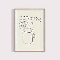 Image 2 of Coffe mug with a ear