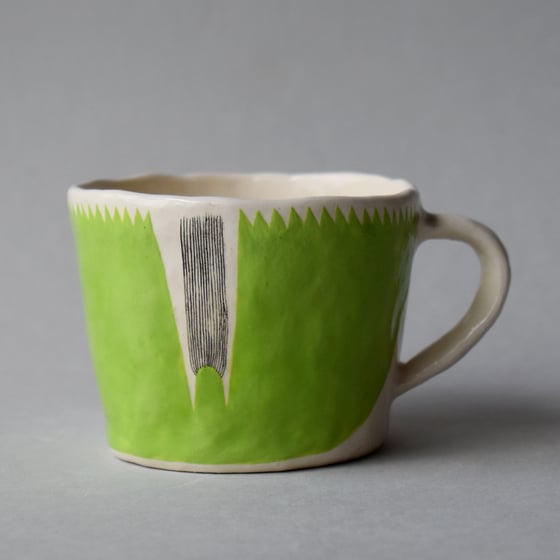 Image of Green Dot Double Esspresso Cup