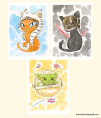 Jedi Cats Limited 5 x 7" Prints | SDCC 2024