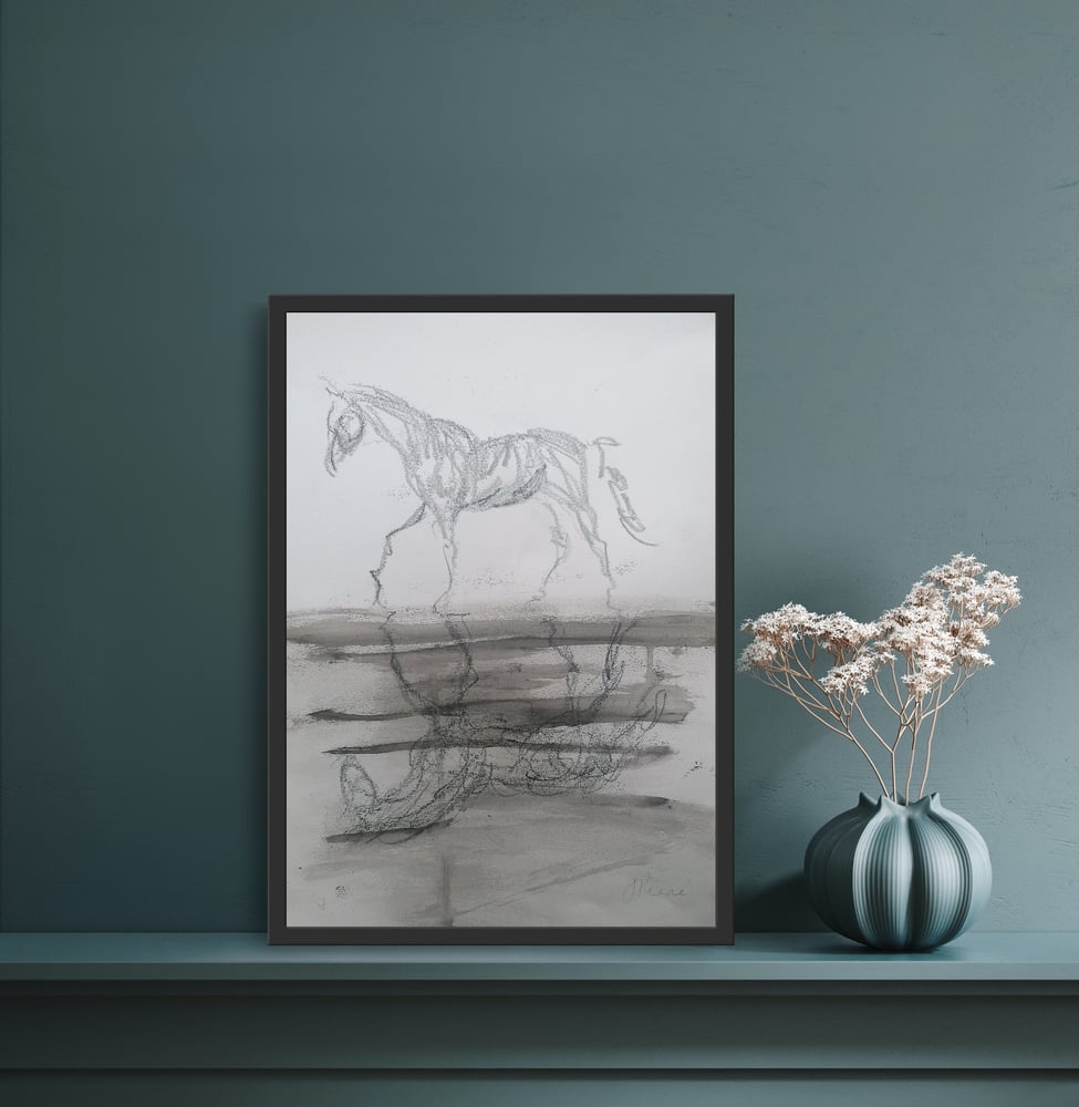 Image of Reflected Horse on Water