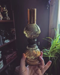 Amber oil lamp 