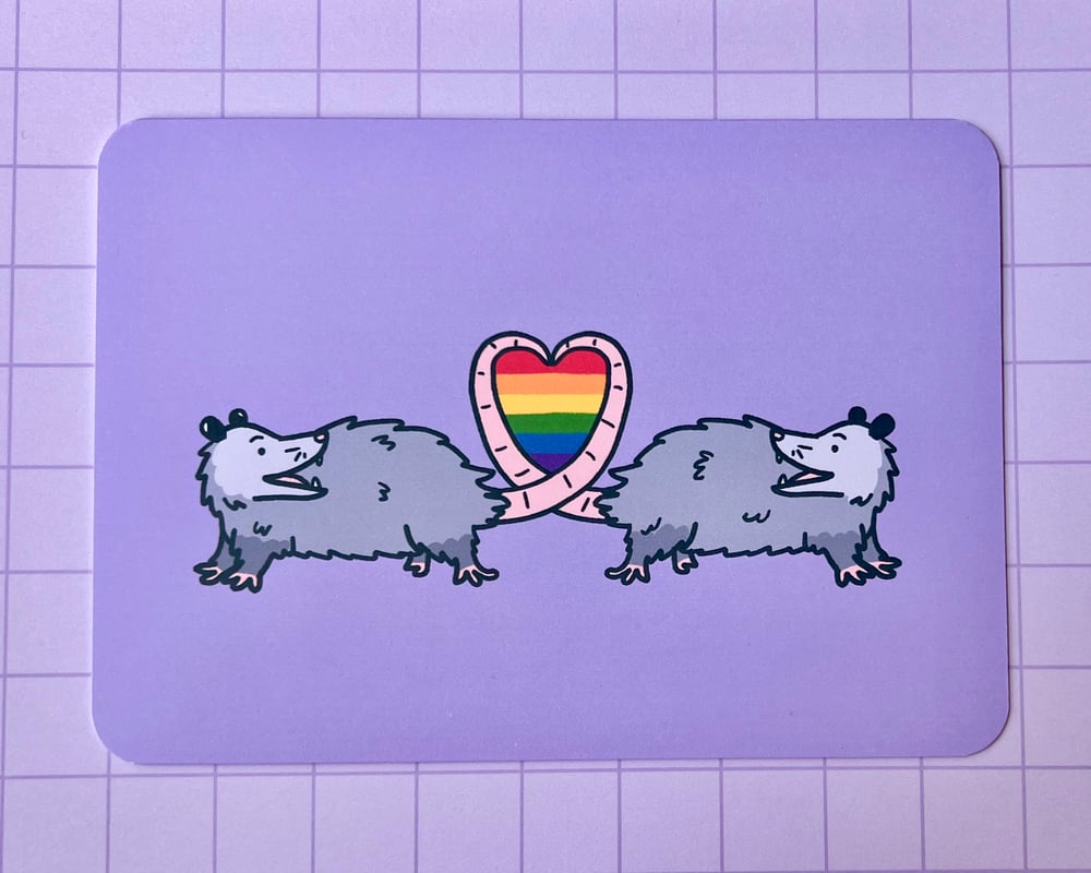 Image of Pride possum card