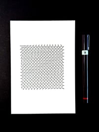 Image 3 of Artificial Flow Fields 01 — 5x7" pen plot