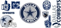 Double Sided Uv Dtf Wrap Dallas Football  FB35 Cowboys