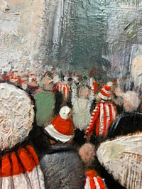 Image 2 of ‘The Red & White Army’ (Oil painting)