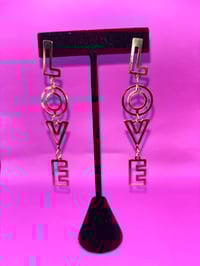 Image 1 of Gold Love earrings 