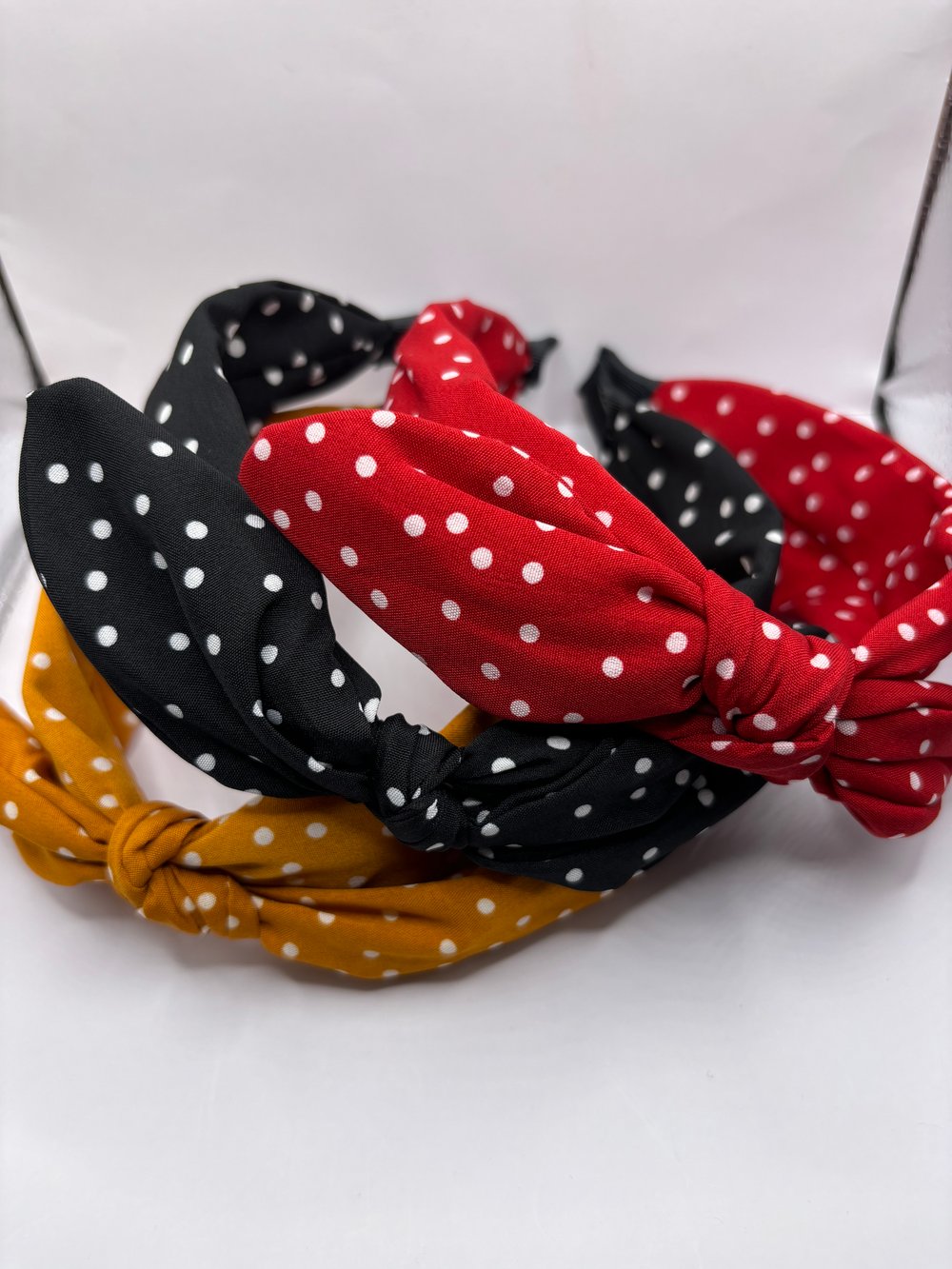 Polka dot headbands