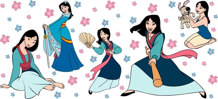 Image of Double Sided Uv Dtf Wrap Mulan | W0794