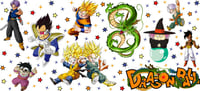 Double Sided Uv Dtf Wrap DBZ Cartoon | W0795 Dragon ball z