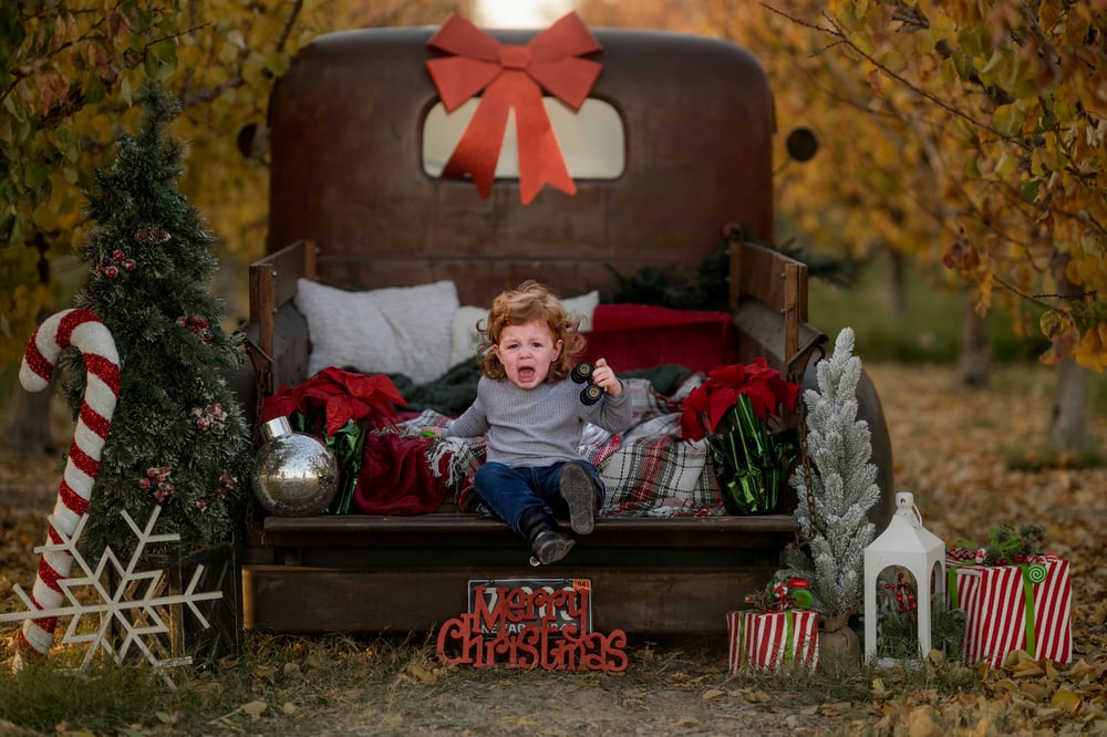 Image of Santa + Christmas truck