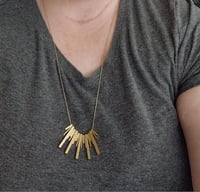 Image 4 of Beaded Bar Bib Necklace