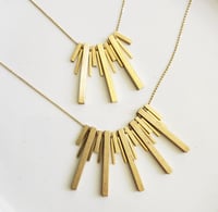 Image 1 of Beaded Bar Bib Necklace
