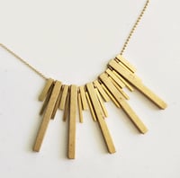 Image 6 of Beaded Bar Bib Necklace