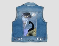 Image 2 of Moonlit Swan Denim Vest 