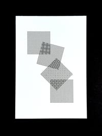 Image 1 of Moiré Study 01 — 5x7" pen plot