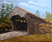 Image 5 of Waterloo Covered Bridge - 20" x 16"