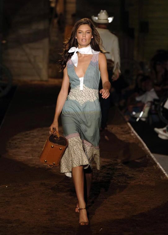 Image of DSQUARED2 GINGHAM & FLORAL MIDI DRESS
