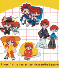 Image of ENSTARS ensemble stars rinne and hiiro chibi stickers