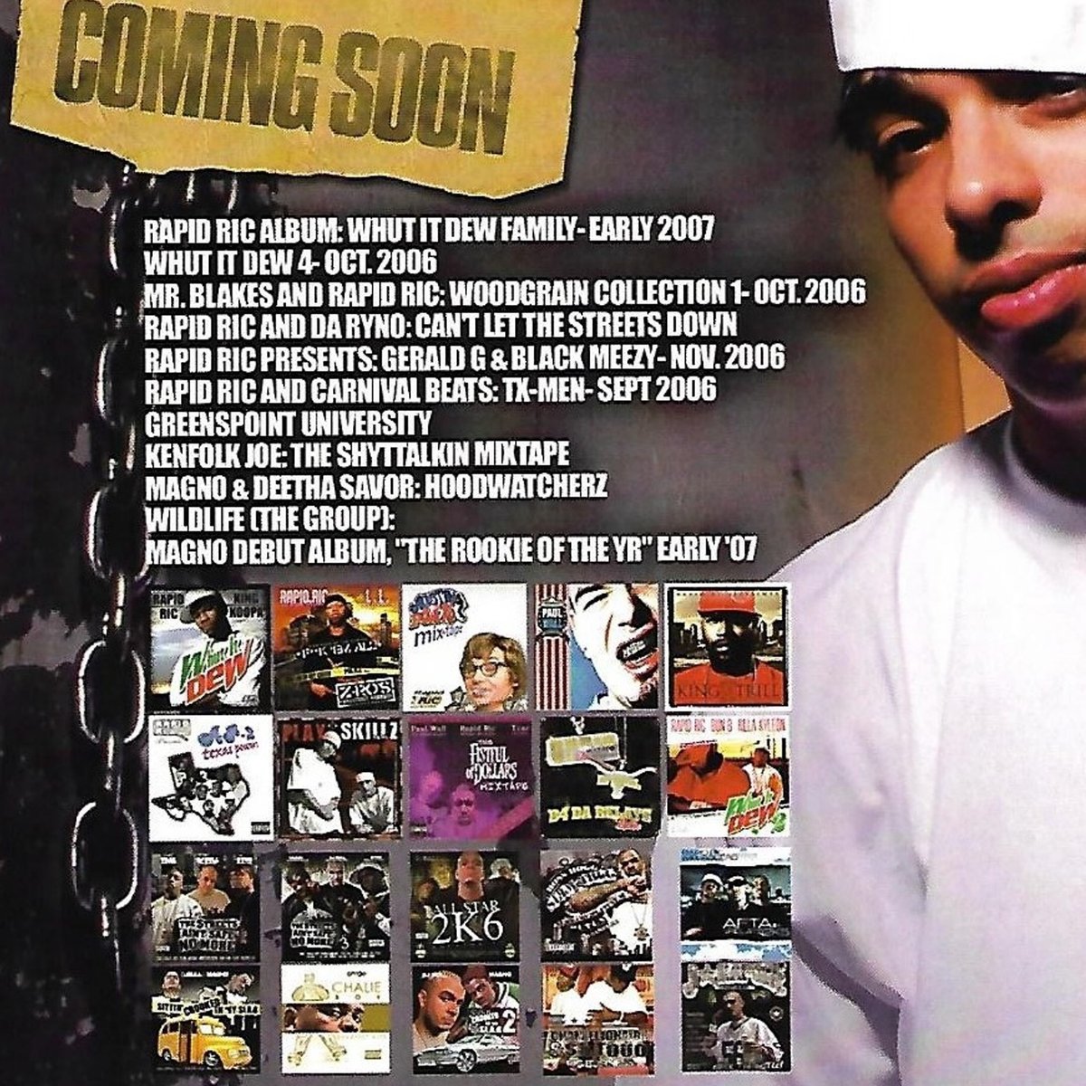 Dj Rapid Ric (CD Catalog) Rare Texas MixTapes