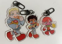 Image of DUNMESHI dungeon meshi acrylic charms + stickers