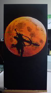 Link behind the Lunar Moon