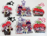 Image of ENSTARS rinne + hiiro acrylic charms + stickers