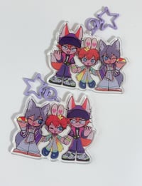 Image of ENSTARS rinne + hiiro acrylic charms + stickers