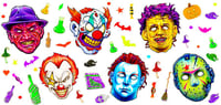 Double Sided Uv Dtf Wrap Halloween Horror Masks W0882