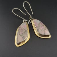 Image 1 of Rhodonite Wings Earrings