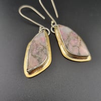 Image 2 of Rhodonite Wings Earrings