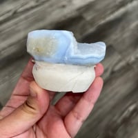Image 4 of Druzy Blue Lace Agate Hamster Rock Friend 