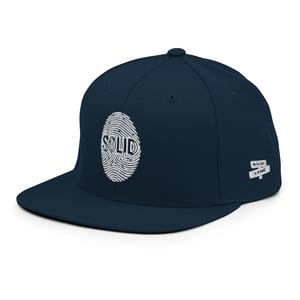 Image of White Printed Solid Snapback