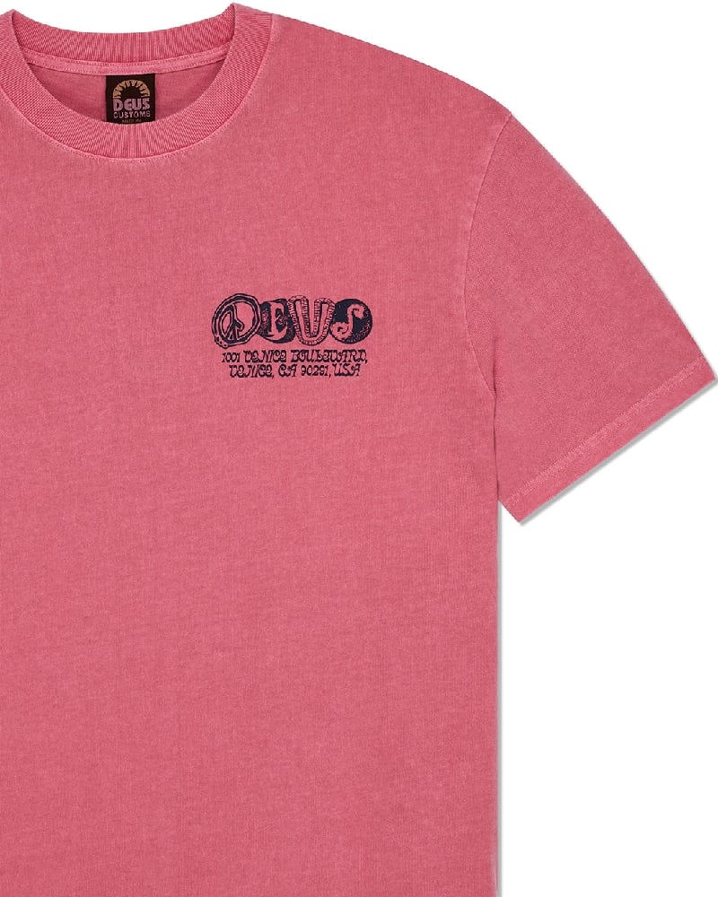 Image of DEUS Labyrinth Tee raspberry