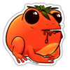 Tomato Frog Sticker 