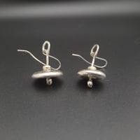 Image 1 of Flying Saucer Silver Earrings