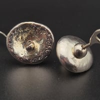 Image 2 of Flying Saucer Silver Earrings