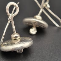 Image 4 of Flying Saucer Silver Earrings