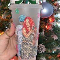 Image 1 of Karol G and Ferxxo rhinestone cold cup 