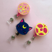 Image 1 of Sailor Moon Retractable Reel Badges