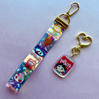 Image 4 of Asian Snacks Holographic PVC Lanyard Keychains