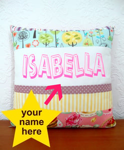 Image of personalised cushion