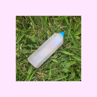 Image 2 of Aura-coated Rose Quartz Tower