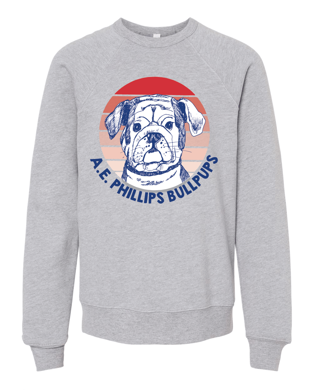Image of Adult Bullpup GRAY Sweatshirt- Pre order